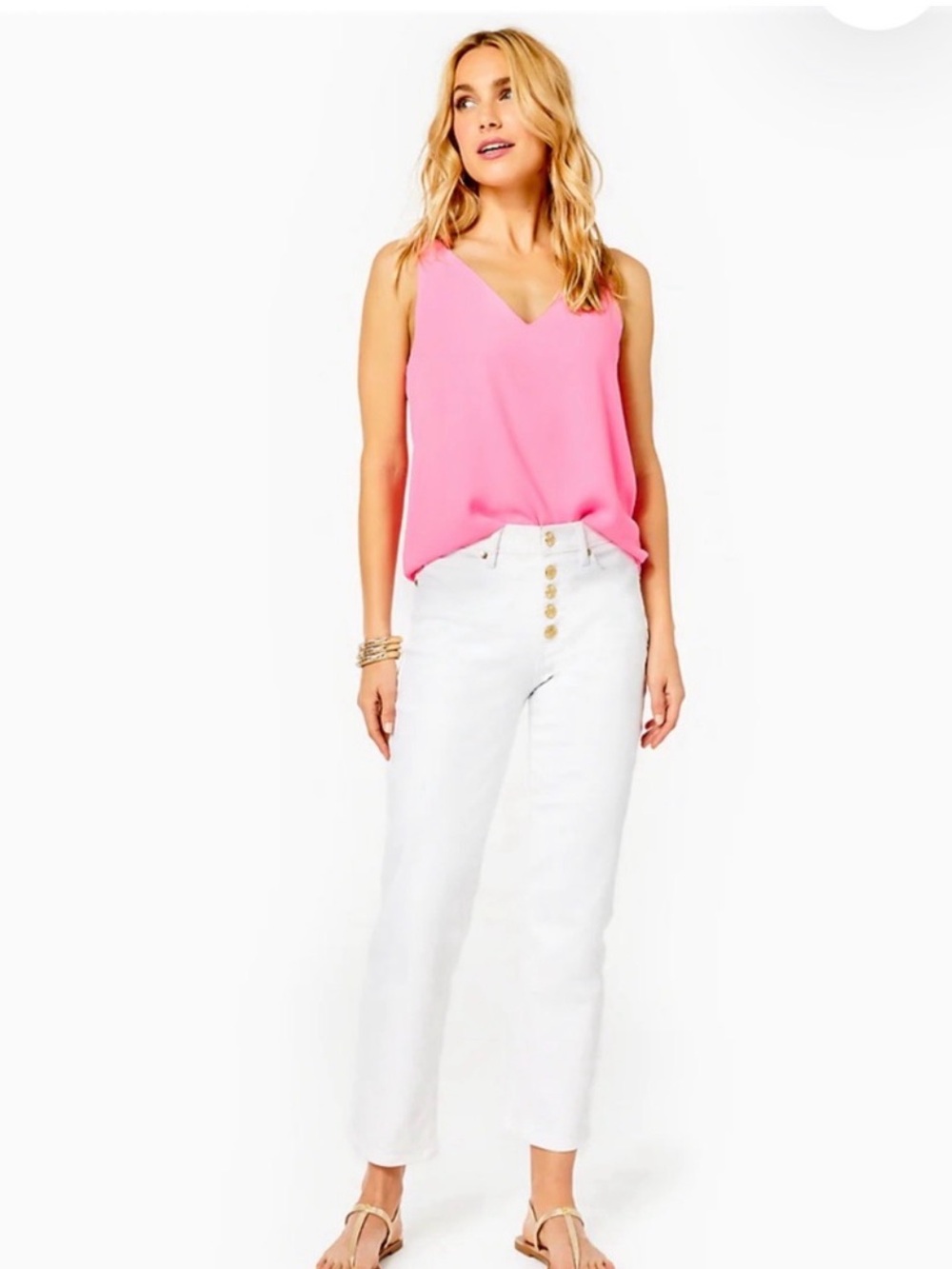 Lilly Pulitzer size 6 white Jean. New without tags.